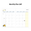 Monthly plan - Kakao Friends Say Cheese A5 Dateless Monthly Planner