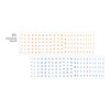 Orange & Blue - Iconic Doodle Kiss Cut Hangeul Sticker Tape Roll