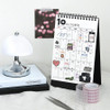 Usage example of Iconic Doodle Kiss Cut Hangeul Sticker Tape Roll