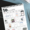 Usage example of Iconic Doodle Kiss Cut Hangeul Sticker Tape Roll