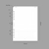 Size - Plepic Up & Down Comment Ambients A5 Paper Refill Set
