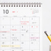 Spacious grid - 2NUL 2026 Note Desk Calendar