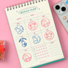 Usage example of Miffy Figure Self Inking Stamp