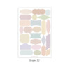 02 - Paperian Color Palette Shapes Transparent Sticker Pack