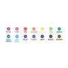 14 colors - Iconic Mild Quick Drying Retractable Color Gel Pen 0.38mm