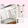 Rose of Sharon - Indocyder Flower Among Flower arrangement Clear Sticker Pack
