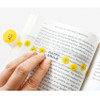 Usage example of Bookfriends Smile 15cm Ruler Clear Bookmark Set