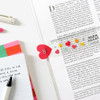 Usage example of Bookfriends Smile 15cm Ruler Clear Bookmark Set
