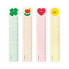 Bookfriends Smile Grid 15cm Ruler Clear Bookmark