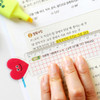 Usage example of Bookfriends Smile Grid 15cm Ruler Clear Bookmark