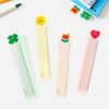 Bookfriends Smile Grid 15cm Ruler Clear Bookmark