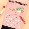 Back monthly calendar - Kakao Friends 2025 Jordy Dinosaur Desk Calendar