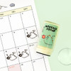 Usage example of Kakao Friends Jordy Dinosaur Message Self Inking Stamp