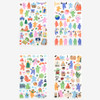 Jelly Bear Removable Sticker Pack of 12 Sheets