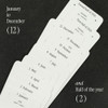 Total 14 Sheets - Paperian 2026 Now Hear Bookmark Calendar Sheets