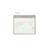 World map - Bookfriends Wave Large Planner Sticky Notepad