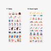 Diary Slim Removable Sticker Pack Ver.2