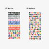 Glitter Slim Removable Sticker Pack