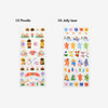 Diary Slim Removable Sticker Pack of 8 Sheets