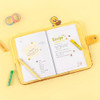 Usage example of Kakao Friends Choonsik A5 Fabric Cover Lined Blank Notebook