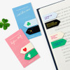 Usage example of Book Friends Literature Vivid Index Magnetic Bookmark Set