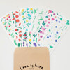 DALPAPER Flower Matte Paper Sticker Pack