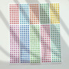 DALPAPER Long Circle Check Alphabet Sticker Pack