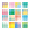 DALPAPER Mix Drawing Check 16 Memo Notepad Pack