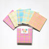 DALPAPER Mix Pattern Check 5 Memo Notepad Pack