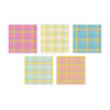 DALPAPER Mix Pattern Check 5 Memo Notepad Pack