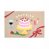 03 Cake Cherry - DALPAPER Surprise Cake Paper Postcard