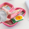 Right Pen slots and Hide Roomy Space - Romane Brunch Brother EVA Double Zipper Pen Case