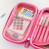 Left mesh pocket - Romane Brunch Brother EVA Double Zipper Pen Case