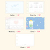 Planner pages - Pleple Star Candy B7 3-ring Undated Weekly Planner