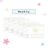 Weekly - Pleple Star Candy B7 3-ring Undated Weekly Planner