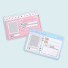 Comes with info 2 cards - Pleple Star Candy B7 3-ring Undated Weekly Planner