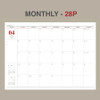 Monthly plan - Wanna This 2025 The Classic A4 Dated Monthly Planner