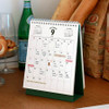 Back monthly scheduler - Indigo 2025-2026 Two Years Lunar Desk Calendar