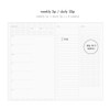 Weekly & Daily - Be On D Daily Sequence 1 Month Hourly Schedule Undated Daily Planner