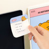 Usage example of Kakao Friends Round Square Memo Sticky Notepad
