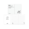 Inner pages of PEANUTS Snoopy Hardcover Lined Notebook