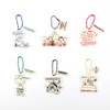 PEANUTS Snoopy Acrylic Keyring With Color Ball Chain