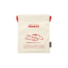 Ivory - PEANUTS Snoopy Cotton Drawstring Pouch
