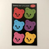 pureureum design Cupid Bear Face Removable Sticker