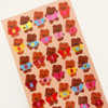 Detail of pureureum design Cupid Bear's Glossy Number Sticker