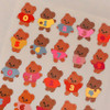 Detail of pureureum design Cupid Bear's Glossy Number Sticker