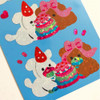 Detail of pureureum design Dog Cake Mukbang Holographic Sticker