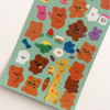 Detail of pureureum design Cupid Bear's Crayon Glossy Sticker