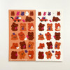 Matte coated stickers - pureureum design Cupid Bear's Teddy Paper Sticker