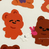 Detail of pureureum design Cupid Bear's Teddy Paper Sticker